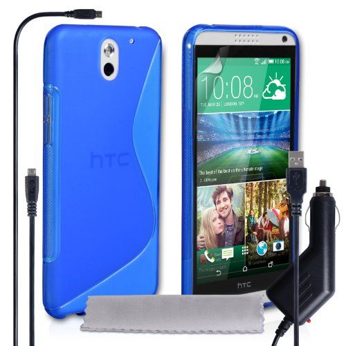Caseflex Silicone Bleu S-Line HTC Desire Housse 610