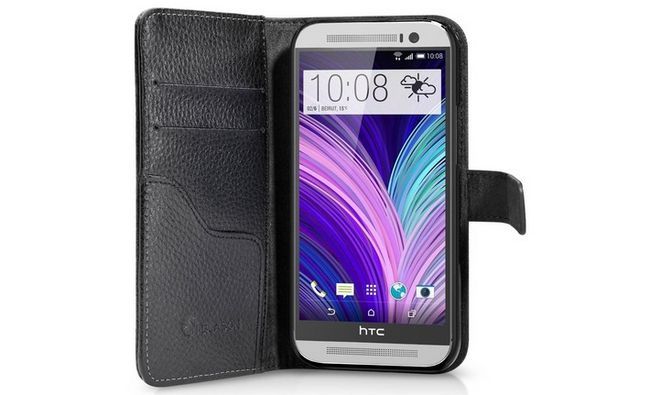meilleurs HTC One cas de M8 iblason portefeuille