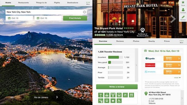 TripAdvisor applications Android