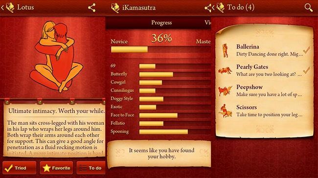 Kama Sutra applications Android