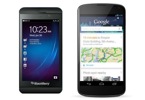 Fotografía - Blackberry Z10 vs le meilleur d'Android