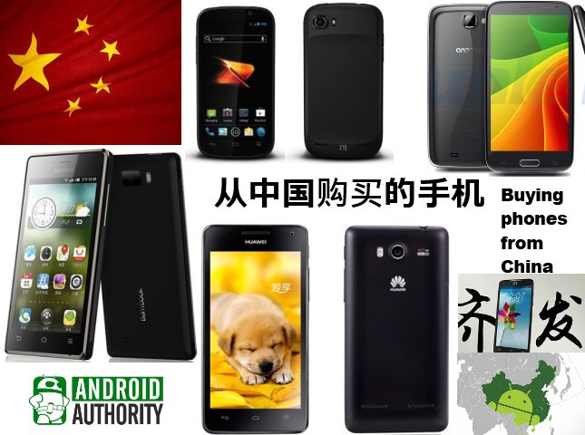 achat de téléphones en provenance de Chine
