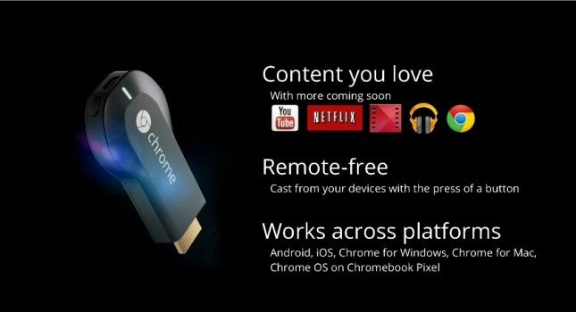 Google fonctionnalités de Chromecast