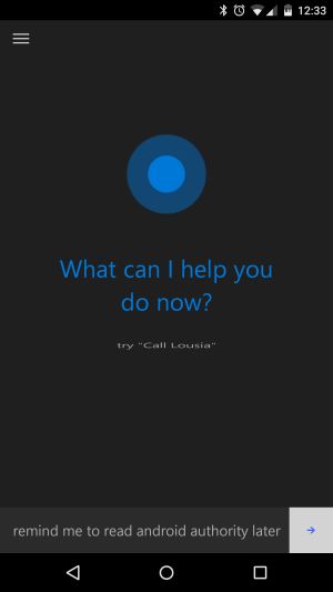 Cortana pour AA Android 7