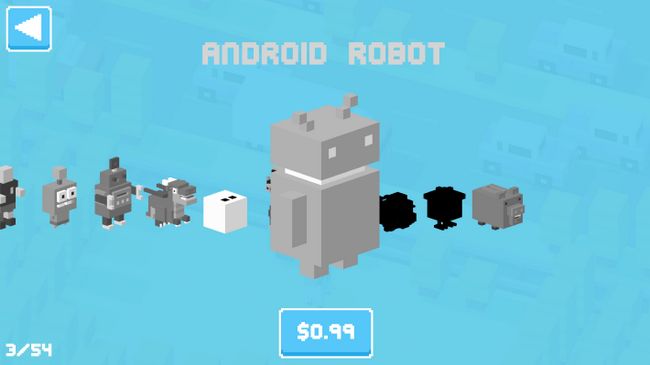 crossy route bugdroid