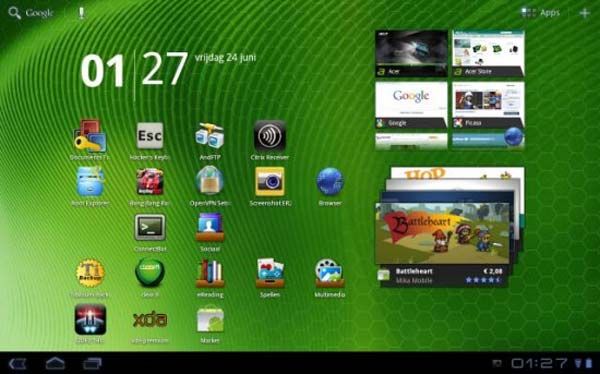 Fotografía - ROM personnalisé avec Android 3.1 Fuite Pour Acer Iconia Tab A500