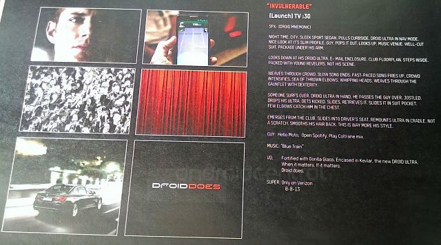 Droid Ultra annonce storyboard