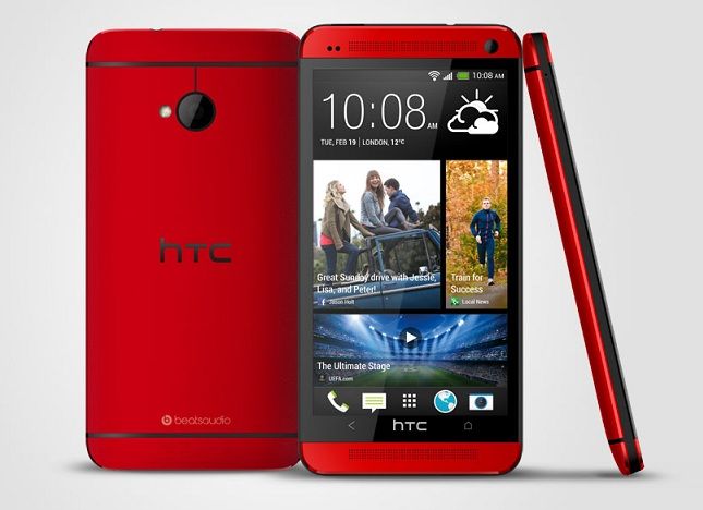 HTC One glamour rouge