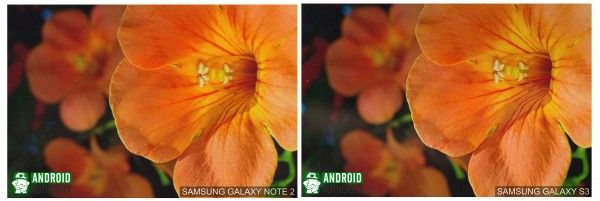 Galaxy Note 2 vs l'écran Galaxy 2