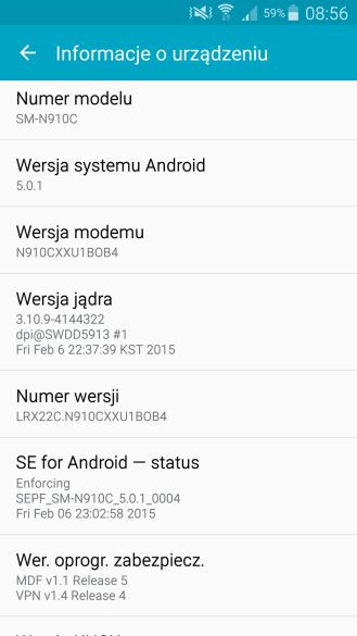 Fotografía - Galaxy Note 4 Lollipop 5.0.1 Update commence à rouler en Pologne