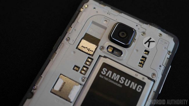 Samsung Galaxy Note 4 piles carte sd aa 4