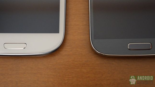 Samsung Galaxy S4 vs disposition des boutons AA de galaxie