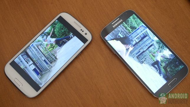 Samsung Galaxy S4 vs AA affiche de galaxie