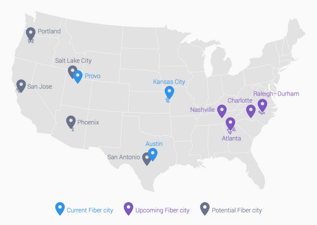 Fotografía - Google Fiber arrive à Atlanta, Charlotte, Nashville et Raleigh-Durham