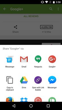 Fotografía - Google Messenger v1.5 ajoute le support pour Direct Share Caractéristique de guimauve pour accéder rapidement aux contacts récemment utilisés [Télécharger APK]