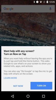 Fotografía - Google Now On Tap fonctionne à nouveau sur des appareils fonctionnant L'Android M Developer Preview