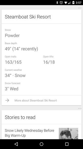 Fotografía - Google fournit désormais neige Report Cards Pour Stations de ski