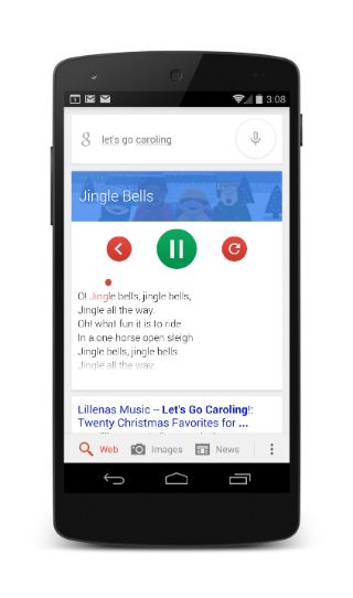 Google Maintenant, permettez-'s Go Caroling on Android