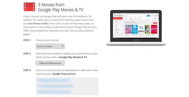 Fotografía - Google propose trois Free-Def Films Pour Chromebook Propriétaires