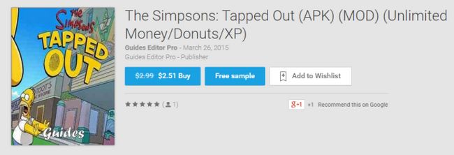 03/03/2015 13_31_36-Le Simpsons_ tapa (APK) (MOD) (Illimité Money_Donuts_XP) - Livres sur Goog