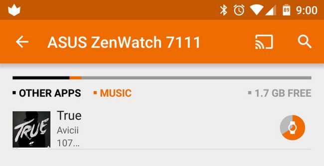 Fotografía - Google Play Musique 6.0 option ajoute pour gérer Android Wear Musique Synchronisation