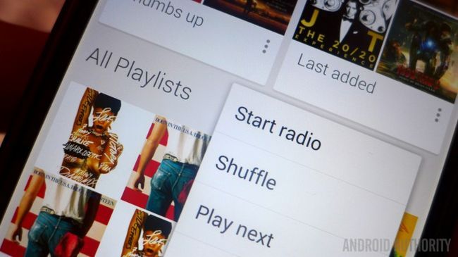 Fotografía - Google Play Music vous permet maintenant de commencer les stations de radio sur la base de listes de lecture