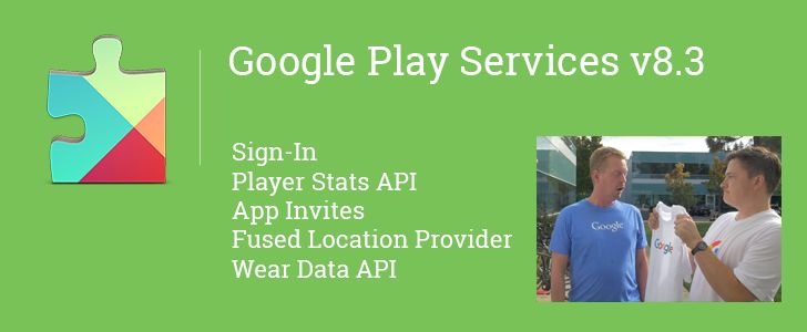 Fotografía - Google Play services v8.3 introduit une Leaner processus d'inscription Dans des applications, Urgence Pour livraison des données Avec Wearables, Et Plus