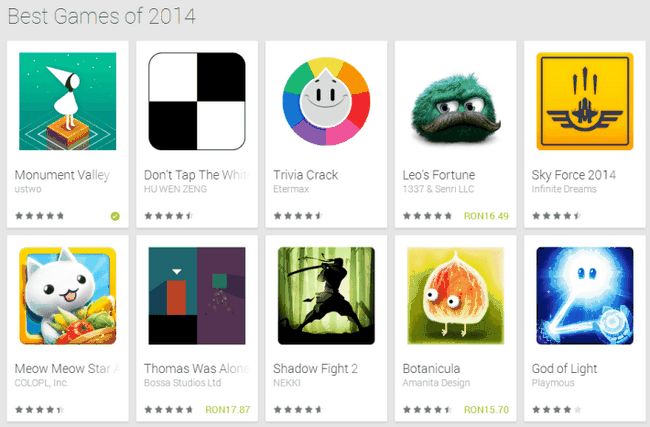 google meilleurs jeux de 2014