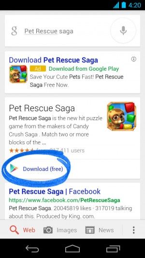Google Search pour Android - Applications Recherche