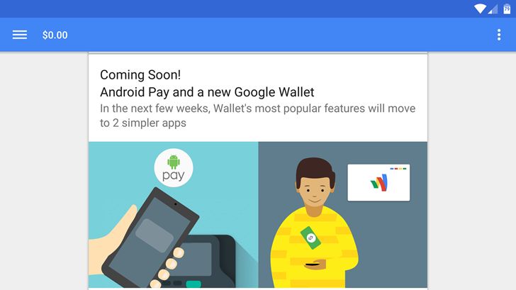 Fotografía - Google Wallet utilisateurs voient une bannière pour Android Pay intérieur de l'application