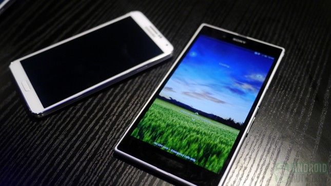 Samsung Galaxy Note 3 Xperia Z ultra aa 2
