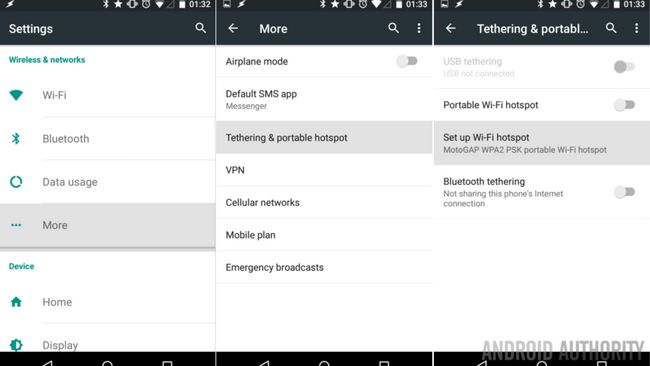 Configuration Android hotspot mobile