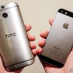 HTC One M8 vs iphone 5s rapide de poche look aa (3 sur 6)