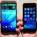 HTC One M8 vs iphone 5s rapide de poche regard de bis (4 sur 6)