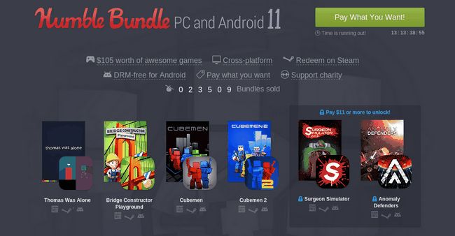 Humble Bundle pour PC et Android 11