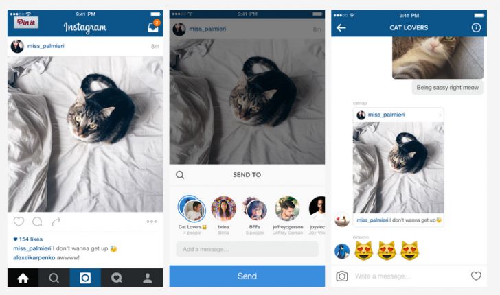 Fotografía - Instagram 7.5 apporte des améliorations aux messages directs, y compris la possibilité de partager des photos de vos flux