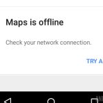 Google Maps est déconnecté