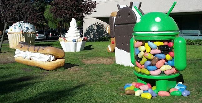 Versions Google Android Lawn