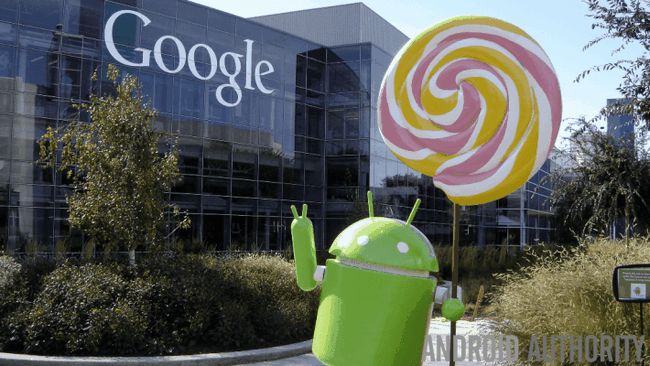 Lollipop Android avec le logo Google