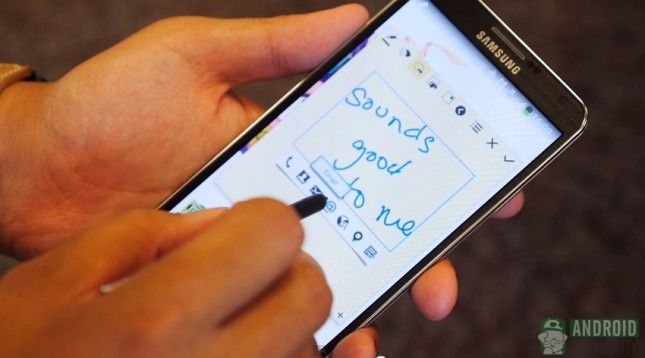 Galaxy Note 3 S Pen mesures mémo