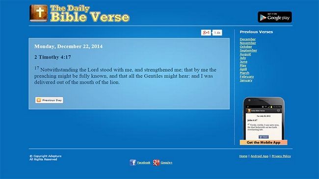 Entretien avec le développeur Daily Bible Verse Android