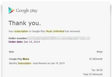 Fotografía - Plus de preuves que Google Play Musique accès peut se déplacer Branding Pour «Google Play Music Unlimited»