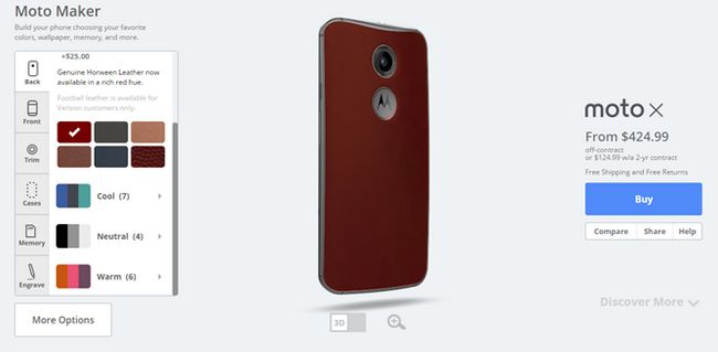 Fotografía - Moto X 2014 Maintenant disponible en cuir rouge, de sorte que votre téléphone peut correspondre à vos Christian Louboutin Pompes