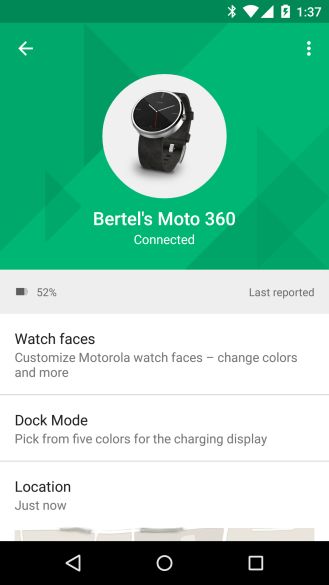 Fotografía - Motorola Connect Update vous permet de changer la couleur et la charge Sport plusieurs visages nouvelle montre de la Moto 360