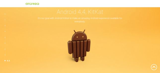 Page Android KitKat