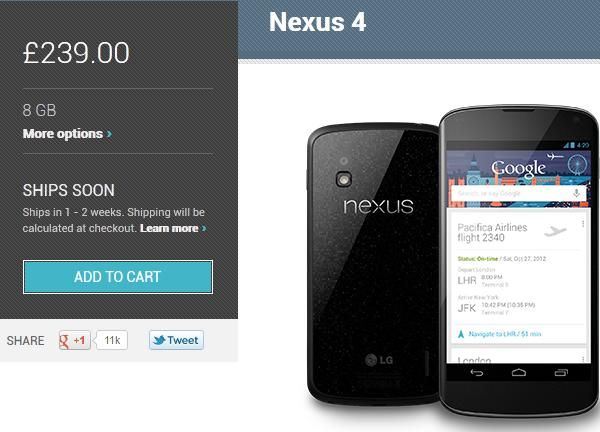nexus4 en vente
