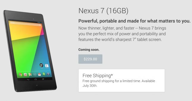 Nexus 7 Play Store
