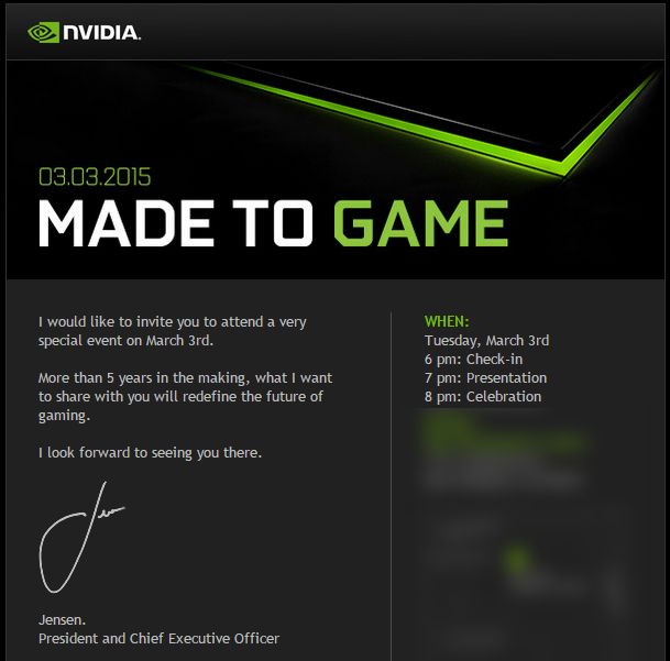 Nvidia Mars 3 Les jeux Annonce