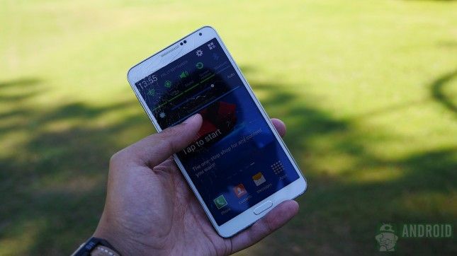 Samsung Galaxy Note 3 goutte essai aa 22