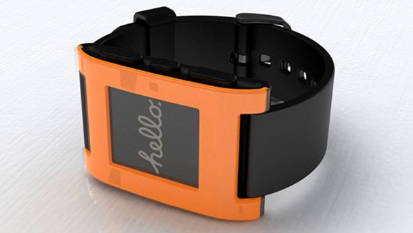 Pebble smartwatch-orange
